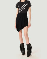 SERTA DRAPED COTTON MINI SKIRT image number null